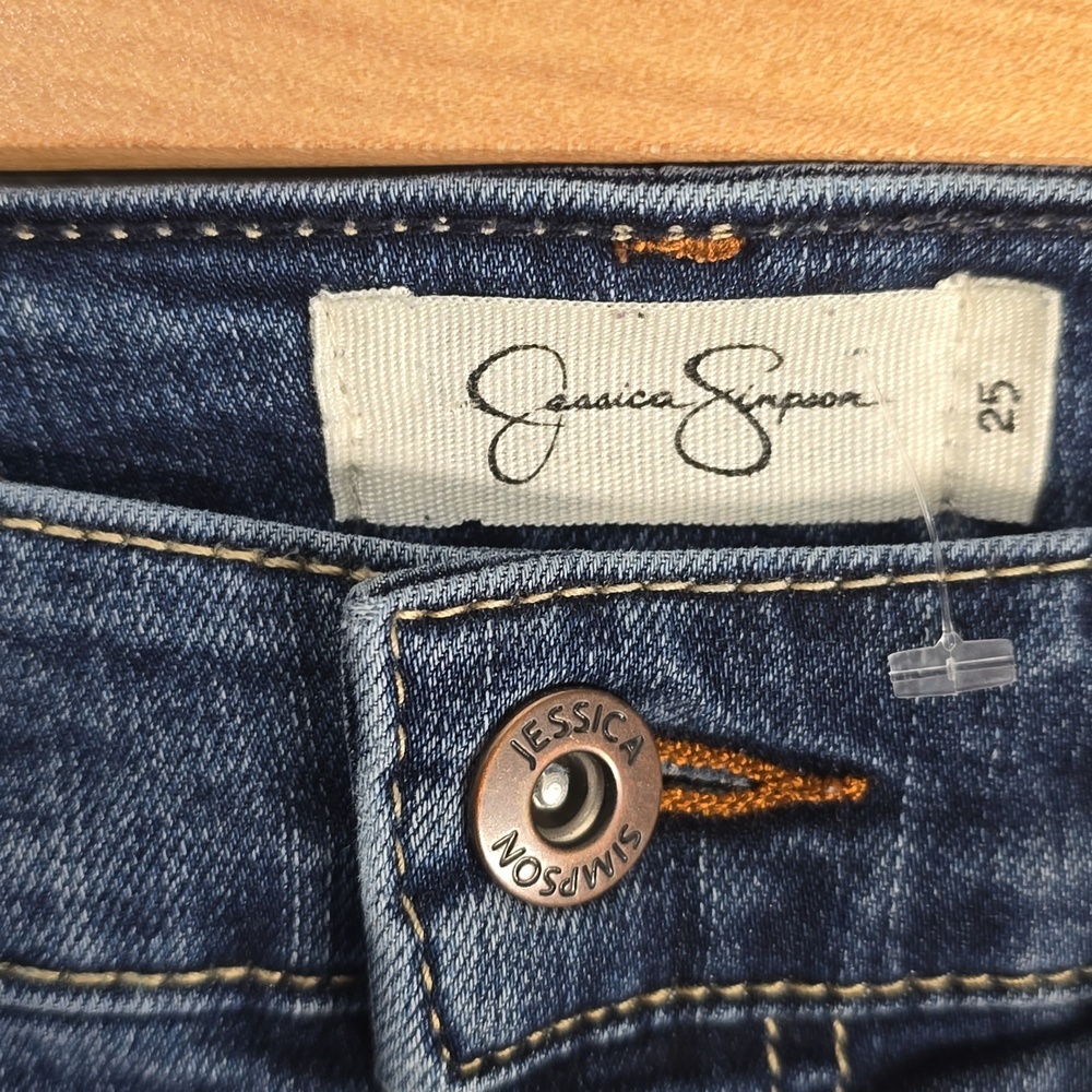 Jessica Simpson Jeans Women's Size 0 Size 25 Blue Curvy High Rise Skinny - Picture 5 of 12